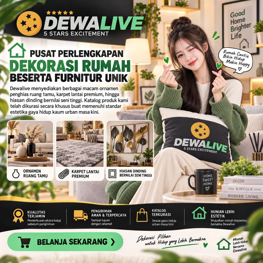 banner Dewalive : Pusat Perlengkapan Dekorasi Rumah Beserta Furnitur Unik