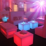 8. Tufted + Glow Sofa Setup