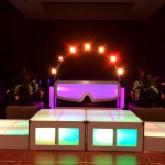 38. The DJ Workstation with Stage setup  with White Frame